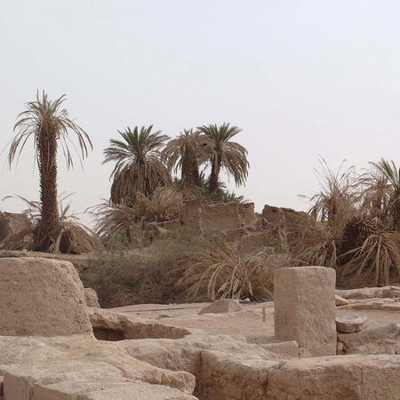 Germa, Libya - May 07, 2002 : Ancient ruins in Germaのeditorial素材