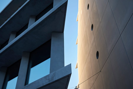 Milan, Italy - December 17, 2017 : View of 'Microsoft' and 'Fondazione Feltrinelli' buildings