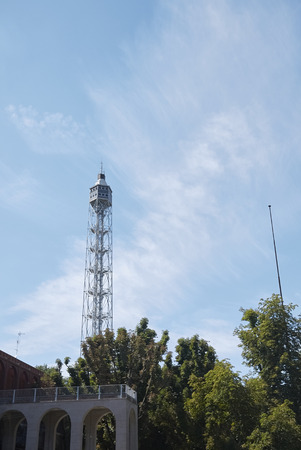 Milan, Italy - July 29, 2017: "Torre Branca" tower in Parco sempioneのeditorial素材