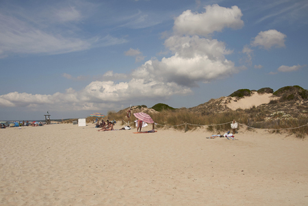 Minorca, Balearic Islands, Spain - September 04, 2013 : View of Son Bou, Minorcaのeditorial素材