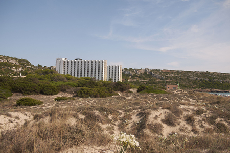 Minorca, Balearic Islands, Spain - September 04, 2013 : View of Son Bou, Minorcaのeditorial素材