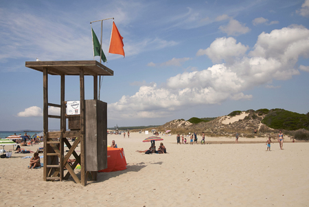 Minorca, Balearic Islands, Spain - September 04, 2013 : View of Son Bou, Minorcaのeditorial素材