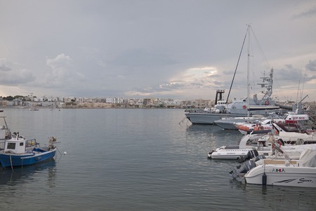 Otranto, Italy - September 06, 2012 : View of Otranto harborのeditorial素材