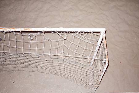 Otranto, Italy - September 05, 2012 : Football goalの写真素材