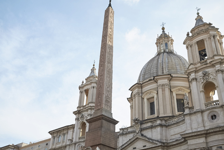 Rome, Italy - June 27, 2017 : Church of Sant'Agnese in Agoneのeditorial素材