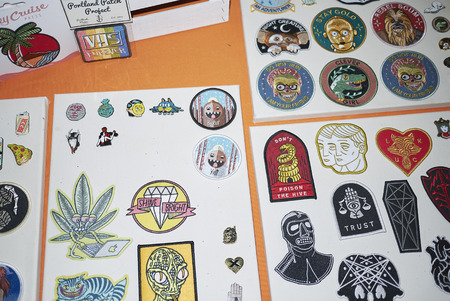 Milan, Italy - December 04, 2016 : Fabric decorationのeditorial素材