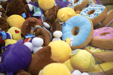 Milano Marittima, Italy - July 24, 2017: Emoticons plushのeditorial素材