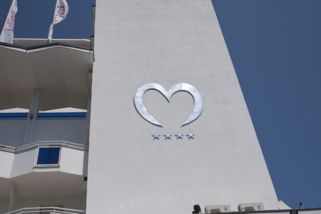 Milano Marittima, Italy - July 23, 2017: Hotel buildingのeditorial素材