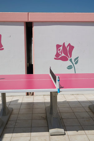 Milano Marittima, Italy - July 31,2017: Table tennisのeditorial素材