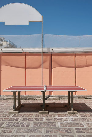Milano Marittima, Italy - July 31,2017: Table tennisのeditorial素材