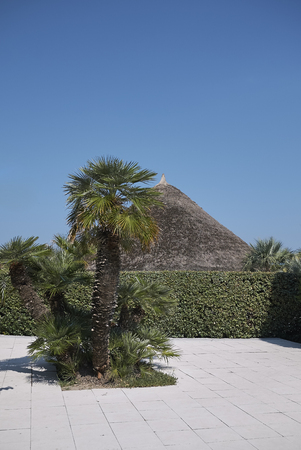 Milano Marittima, Italy - July 24, 2017: Beach clubの写真素材