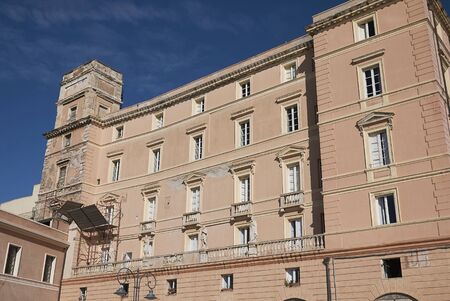Cagliari, Italy - November 11, 2017 : view of 'Palazzo Boyle'のeditorial素材