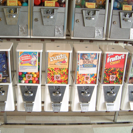 Las vegas, United States - March 30, 2003 : Candies dispenser