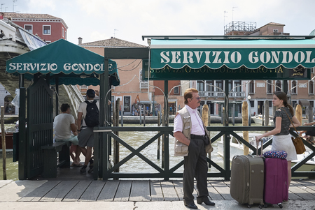 Venice, Italy - July 12, 2017 : Tourists in Veniceのeditorial素材