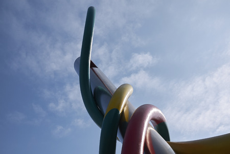 Milan, Italy - February 09, 2017 : 'Ago, Filo e Nodo' by Claes Oldenburg in Milanのeditorial素材