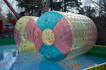 Milan, Italy - February 09, 2017 : Amusement park in Milan