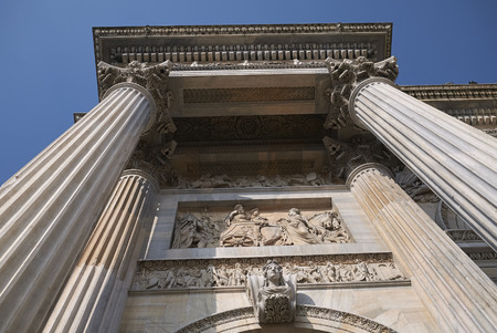 Milan, italy - February 10, 2018 : View of Arco della Pace in Milanのeditorial素材