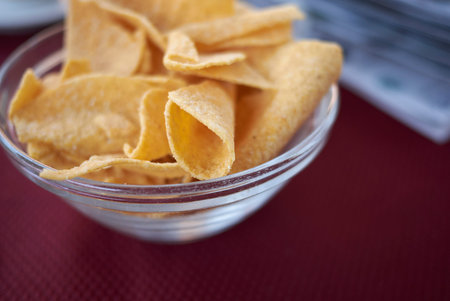Chips as a starterの写真素材