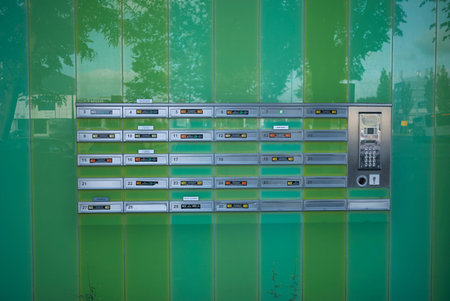 Amsterdam, Netherlands - May 17, 2018: MailBox letters in a condo