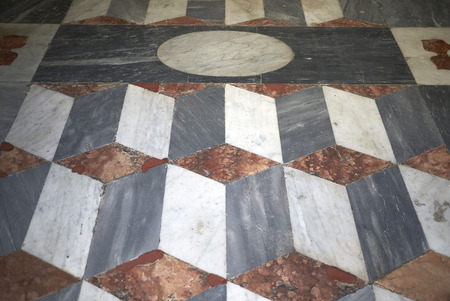 Firenze, Italy - June 21, 2018 : San Gaetano church pavementのeditorial素材