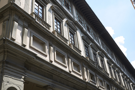 Firenze, Italy - June 21, 2018 : View of the Uffizi Galleryのeditorial素材