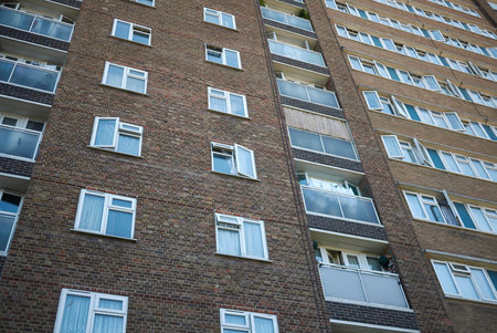 London, United Kingdom - June 26, 2018 : Buildings in Hackney Central