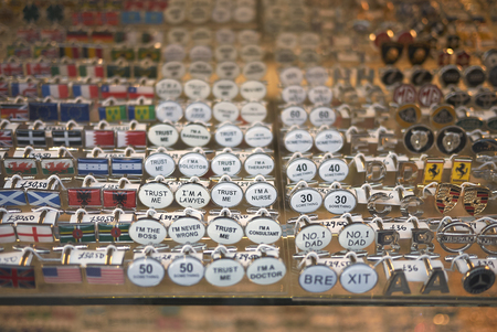 London, United Kingdom - June 26, 2018 : Assorted cufflinksのeditorial素材