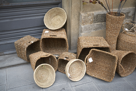 Wicker basketsの写真素材