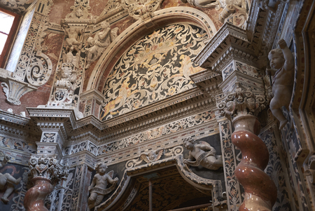 Monreale, Italy - September 11, 2018 : View of Chapel of the Holy Crucifixのeditorial素材