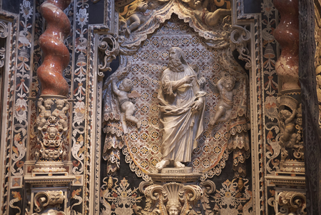 Monreale, Italy - September 11, 2018 : View of Chapel of the Holy Crucifixのeditorial素材