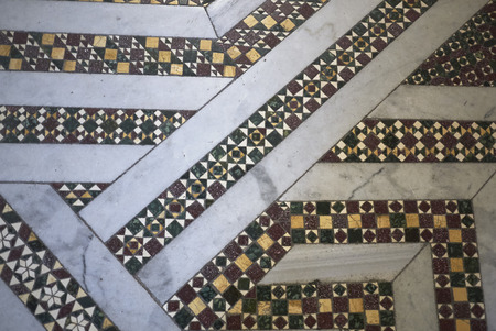 Monreale, Italy - September 11, 2018 : Monreale cathedral floorのeditorial素材