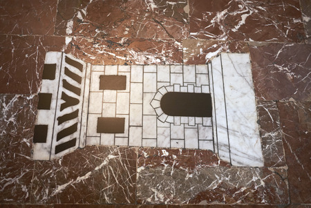 Monreale, Italy - September 11, 2018 : Monreale cathedral floorのeditorial素材