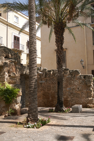 Palermo, Italy - September 06, 2018 : View of Giardino dei Giustiの写真素材