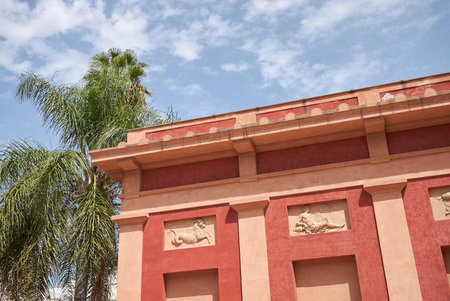 Palermo, Italy - September 06, 2018 : View of the Calidarium of Palermo Botanical Gardens