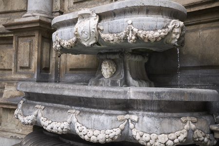 Palermo, Italy - September 07, 2018 : detail of Quattro Canti (south east corner)の写真素材