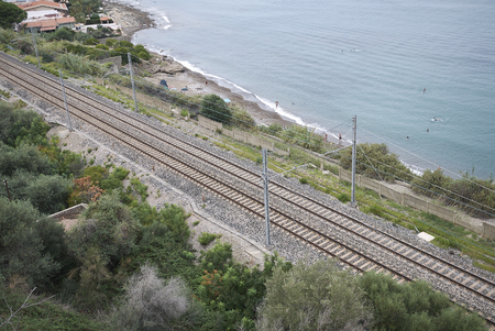 Torre Colonna, Italy - September 09, 2018 : Landscape at Torre Colonnaの写真素材