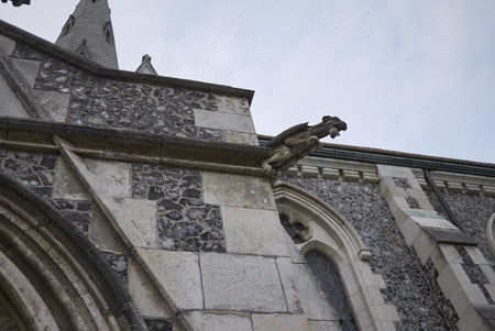 Copenhagen, Denmark - October 09, 2018 : View of St Alban church in Copenhagenの写真素材