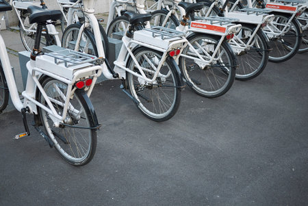 Copenhagen, denmark - October 10, 2018 : Renting bikes