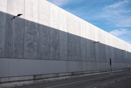 Milan, Italy - February 11, 2019 : View of Fiera Milano building