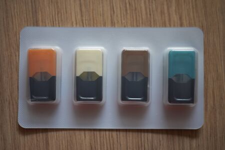 Juul pods for e-cigaretteの写真素材