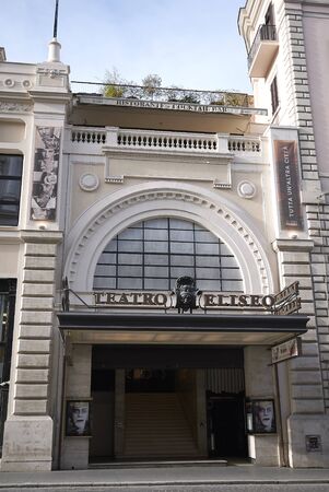 Rome, Italy - February 03, 2020 : View of Eliseo theatreのeditorial素材