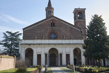 View of Santa maria di Chiaravalle abbeyの写真素材