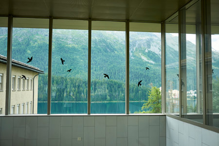 Saint Moritz, Switzerland - July 22, 2020: Saint Moritz lake passageのeditorial素材