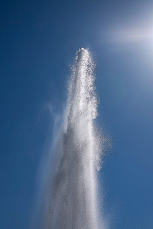 Taranto, Italy - September 06, 2020: water of Fontana della Rosa dei Venti