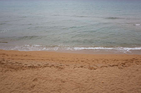 View of the foreshore in Marina di Notoの写真素材