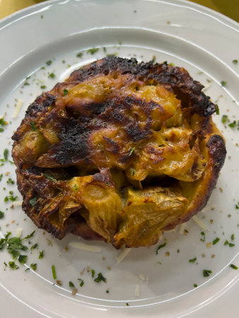 salad pie served for lunchの写真素材