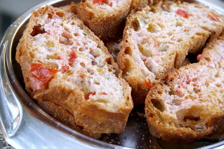in the picture some slices of breadの写真素材