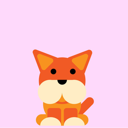 A Cuty Dog Vector