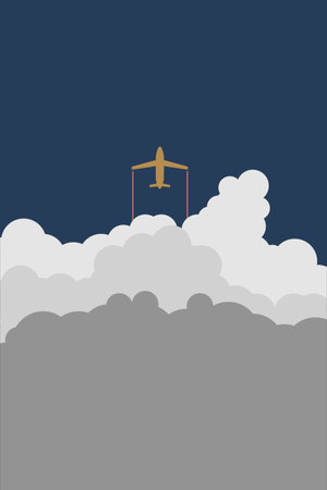 An illustration about airplane vector wallpaper