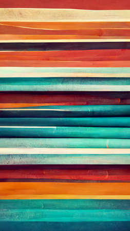 Abstract background of colorful cylinders or strawsの写真素材